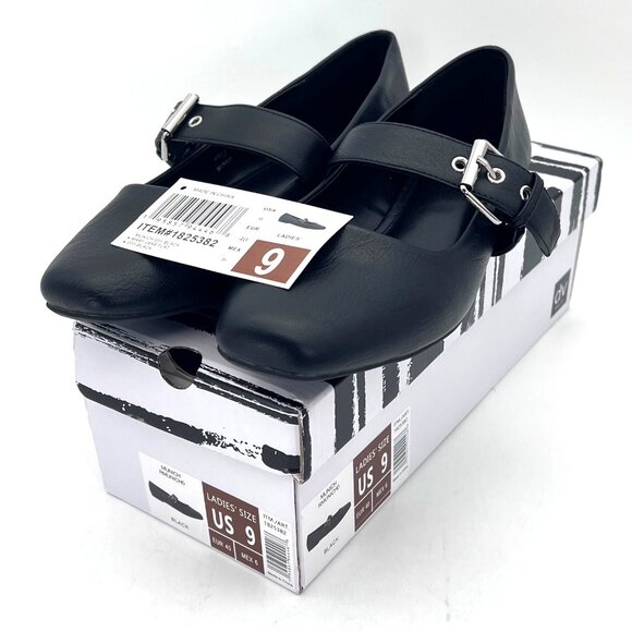 Dolce Vita Black Flats with Buckle Detail, size 9 - Picture 3 of 15